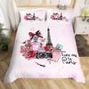 2/3pcs Bedding Set Digital Print Comfortable Duvet Cover for Home Bedroom Decoration, 1 Duvet Cover and 2pillowcase with Zippers