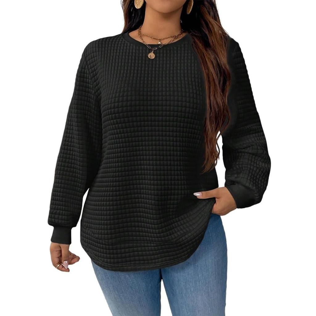 Women's Solid-color Fashionable Long-sleeved Top