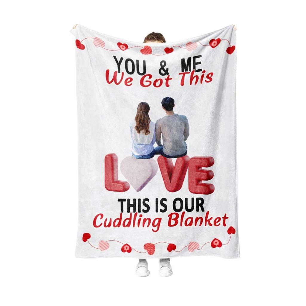 Valentine's Day Gifts Digital-printed Polyester Bedroom Velvet Flannel Soft Sofa Cover Blanket Fleece Soft Sofa Cover Blankets