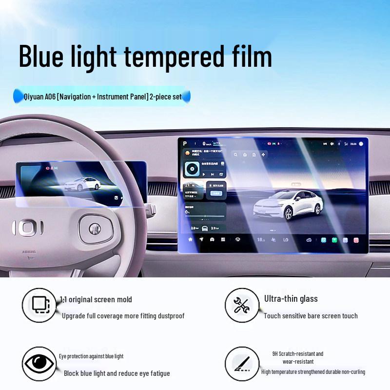 Changan Qiyuan A06 Screen Protector: Fits 26 Models, Central Control Navigation, Car Interior Upgrade.