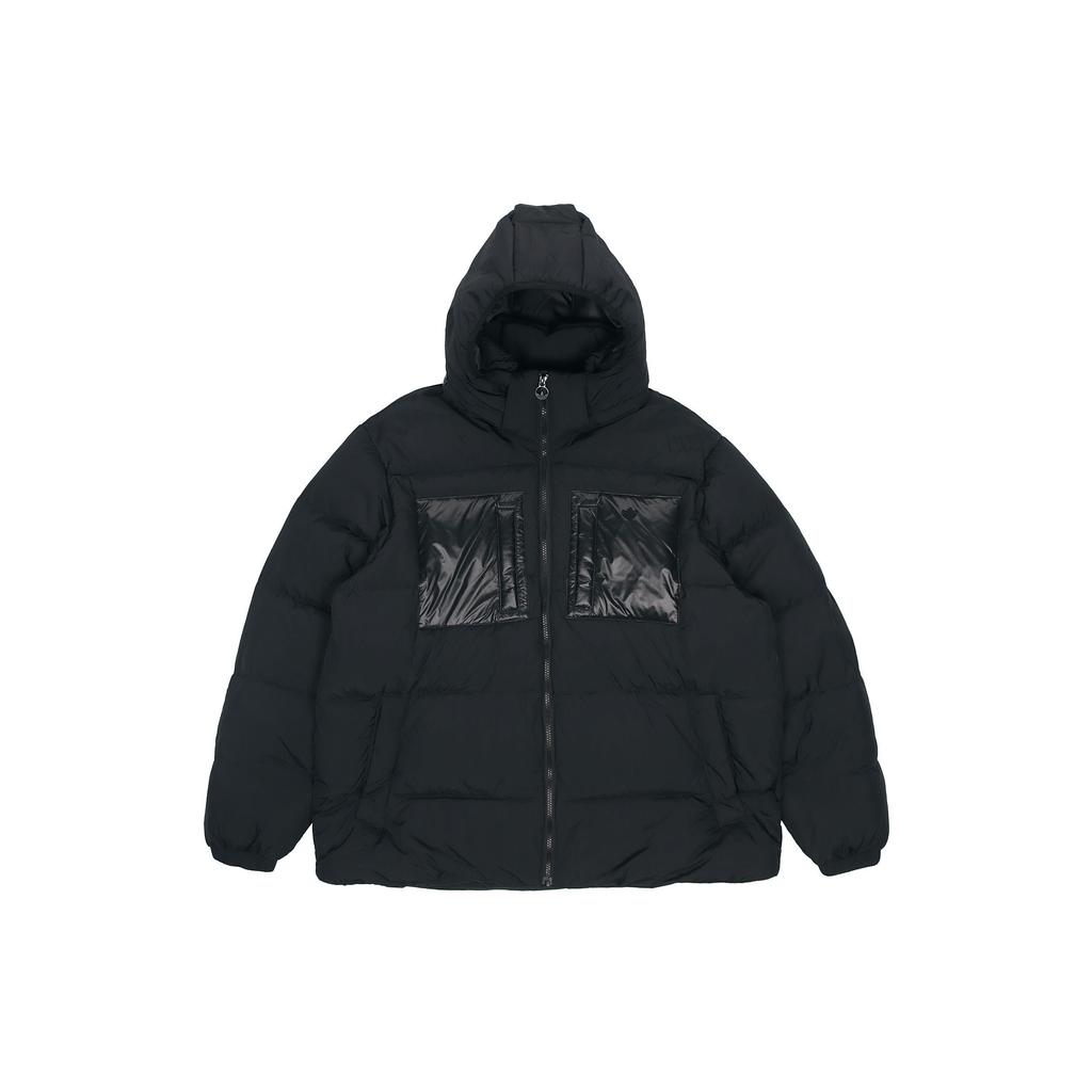 Adidas Originals Solid Color Hooded Down Jacket Winter Men Outerwear Black H13564