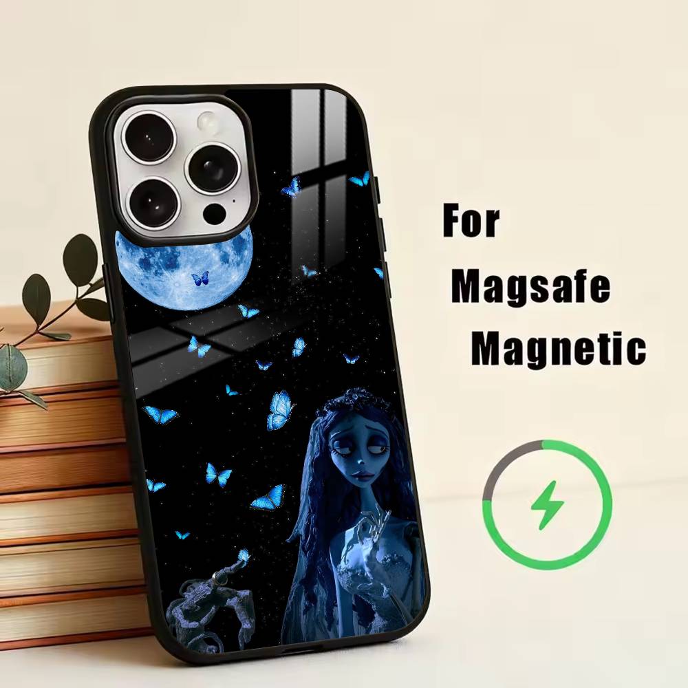 

Corpse Bride-E-Emily Phone Case For iPhone17,16,15,14,13,12,11 Plus,Pro Magnetic with Magsafe Wireless Charging iPhone17Air