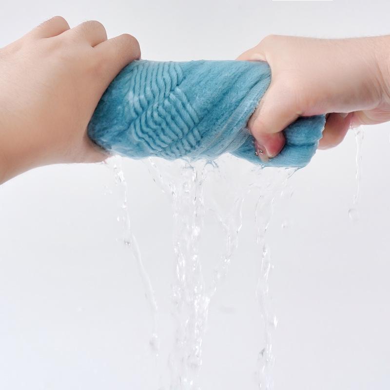 Gaoyang Towel Full Cotton Adult Pure Cotton Plush Water Moisture-wicking Cotton 2-pack Plain Face Towel Durable