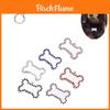 Pet Tag With Bone Shape And Sparkling Diamond Edge Stylish Metal Tag For Dogs