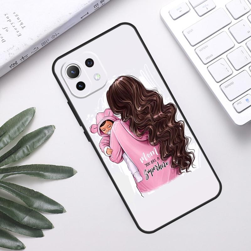 Mom Daughter Girl Son Dad Case For POCO F5 X3 X5 Pro F3 F4 GT M5s C40 Back Cover For Xiaomi 13 12 Lite 11T 12T Pro 12X