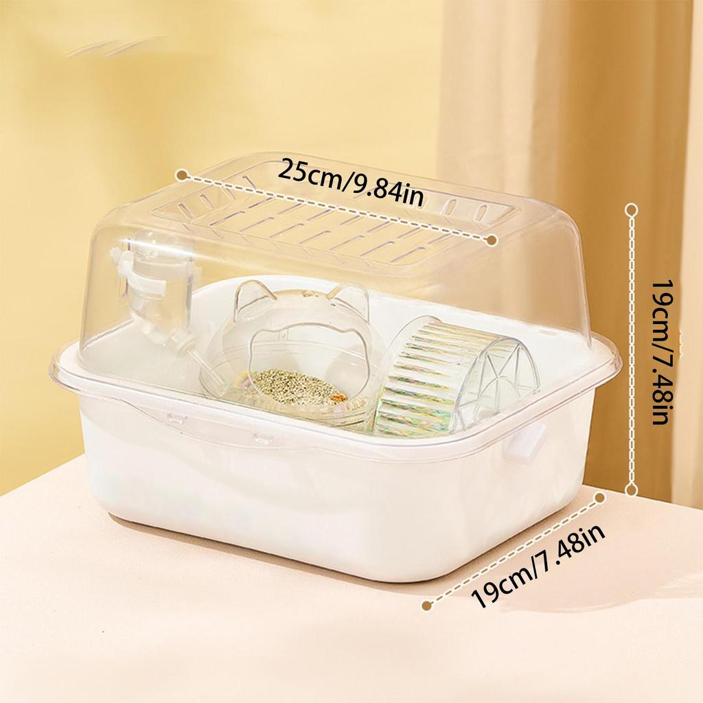 Hamster House Acrylic Hamster Cages Transparent Interactive Small Animal Habitat Enclosure for Mice Chinchillas Dwarf Indoor