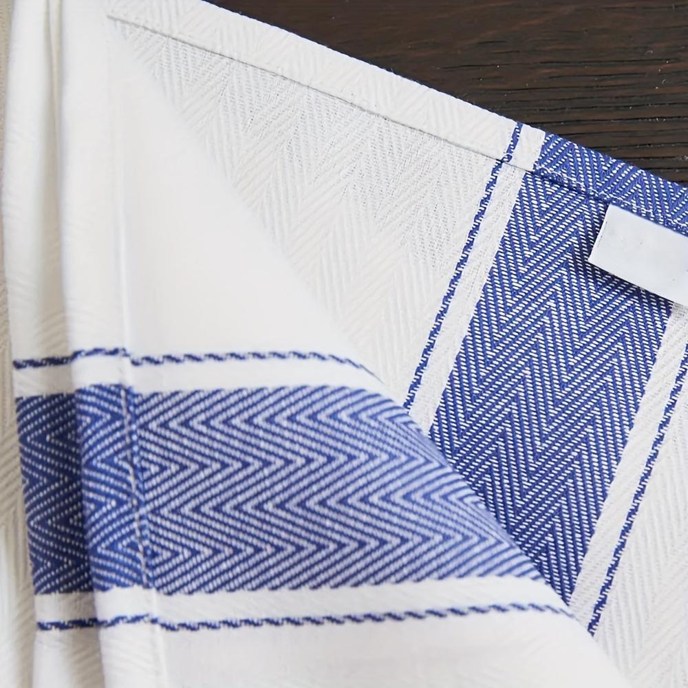 2/4/8 Bardzo Dużych Ścierek Kuchennych, 20" X 25", 100% Bawełny Ścierki Kuchenne, Klasyczne Jodełkowe Ścierki do Herbaty, Stylowe Vintage Białe