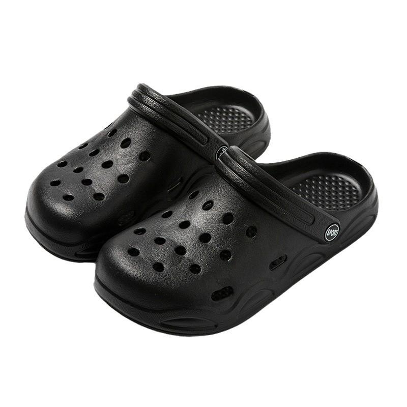 EVA Lightweight Closed Toe Summer Beach Sandals for Women & Men – Breathable Two-Way Wear Hole Slippers