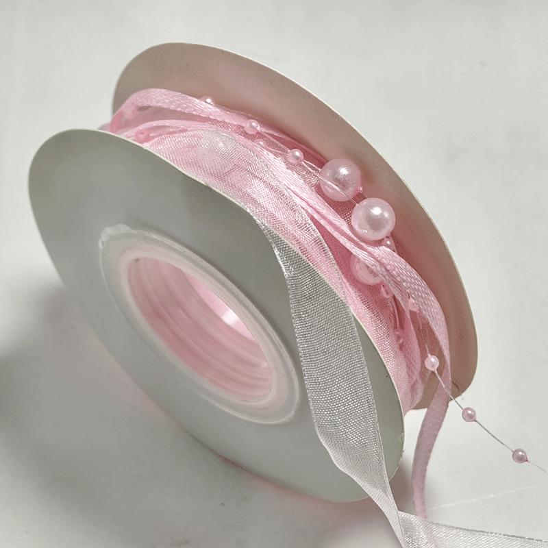 

Сделанная вручную бисерная пряжа и жемчужная лента для аксессуаров для упаковки цветов