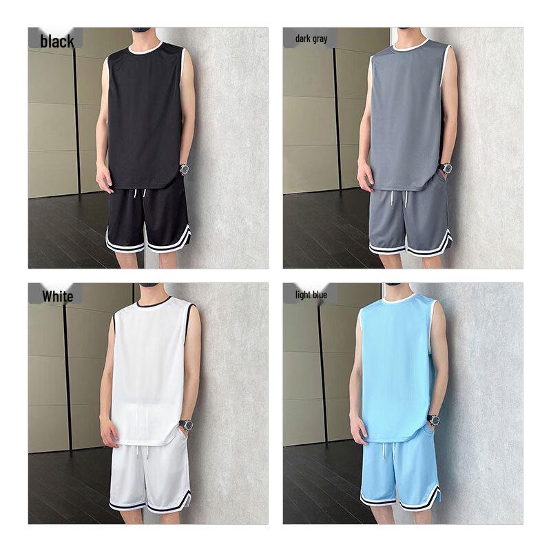 Jeanswest Men's Summer Sleeveless T-shirt & Shorts Sport Set