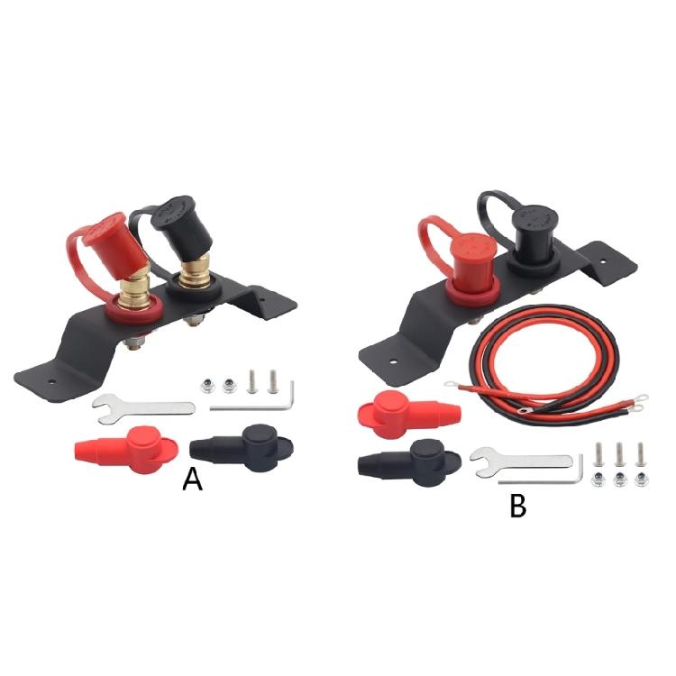 Battery Terminals Relocation Kit Battery Jump Post Starter Remote for ATV