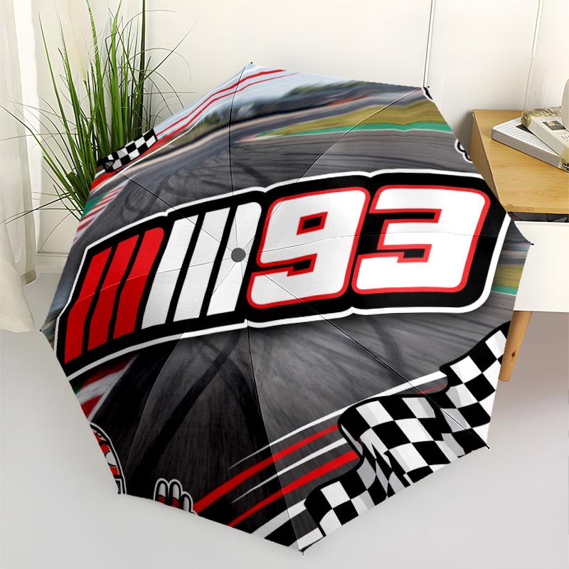 Spirit: Marc's 93 Compact Travel Automatic Umbrella Compact & Durable 8-Rib Design Sturdy Construction Travel Essential Compact Folding Umbrella