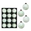 Vintage Painted Christmas Tree Ornaments - Antique Christmas Ball Set with Scratch-Off Design for Hanging Decorations