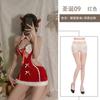 Sex Underwear Plush Tube Top Sexy Christmas Uniform Set Hollow Out Sex Pure Desire Uniform