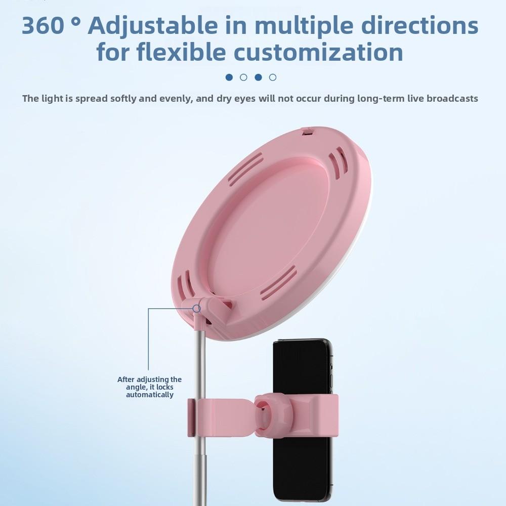 Höhenverstellbares Fülllicht Handyhalter Faltbares Desktop-Fülllicht Handyhalter Live-Stream