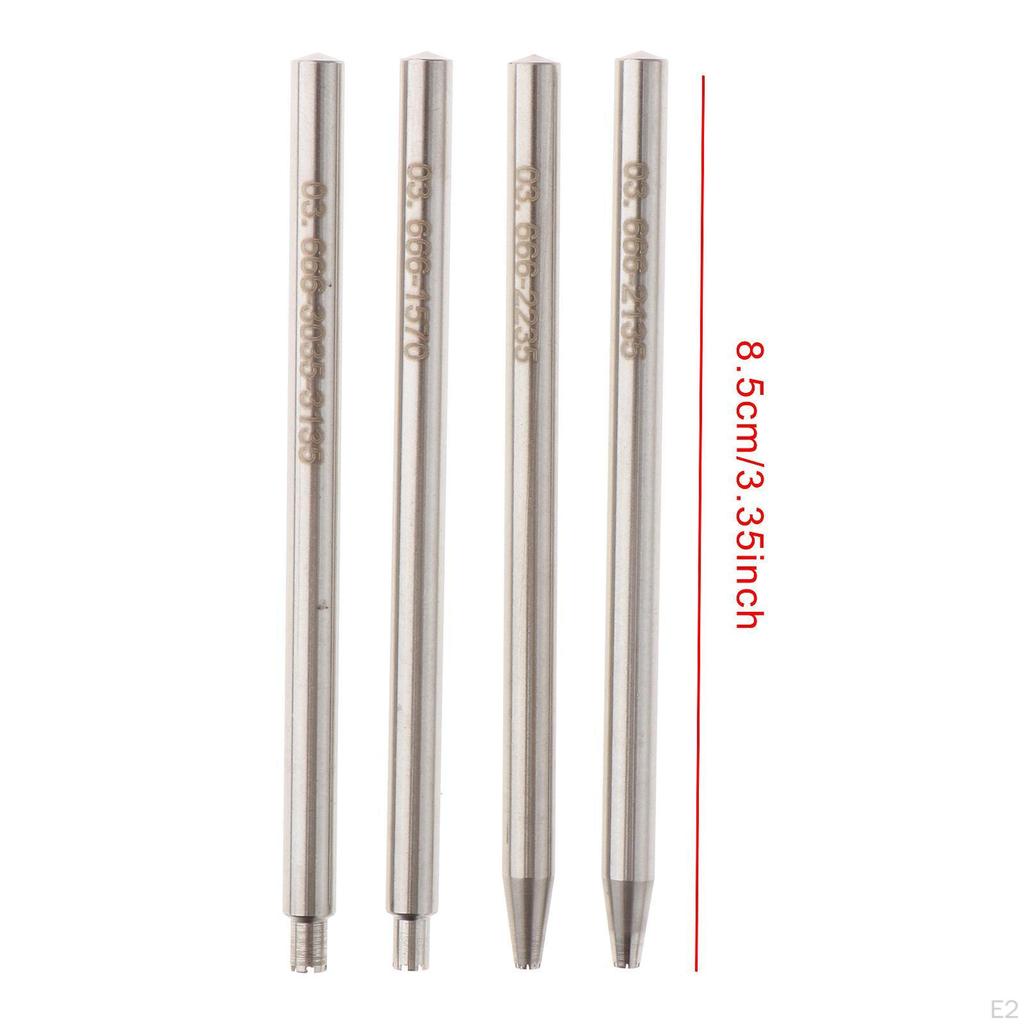 4Pcs Watch Oscillating Rotor Weight Axle Punch Set Staking Repair Tool