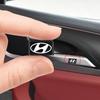 New Carbon Fiber Steering Wheel Car Logo Emblem 3D Stickers For Hyundai Fe Sonata Solaris Azera Creta I30 IX25 IX35