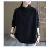 Women's Mock Neck Sweatshirt Casual Loose Fit Pullover Top