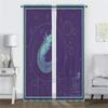 Cute Axolotl Blackout Curtain for Room 2 Panel Kitchen Curtains for Camera Home Interior Curtains Shades Halloween Decoration