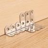 Stainless Steel Corner Brackets Universal 90 Degree Angle Fixed Bracket Cabinet Layer Board Connector Furniture Hardware Kits
