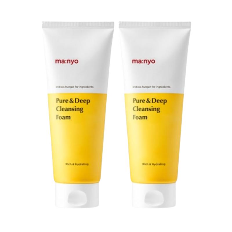Ma:nyo Pure & Deep Cleansing Foam 200ml | Korean Moisturizing Facial Cleanser with Meringue Bubble, Ceramide & Hyaluronic Acid