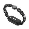 For Xiaomi Smart Band 9 NFC/9/8 NFC/8 Watch Band Genuine Cow Leather+Aluminum Alloy Chain Bracelet