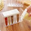 Transparent Spice Jar Set Salt And Pepper Seasoning Bottle Colorful Lid Kitchen Condiment Cruet Storage Container Spice Rack