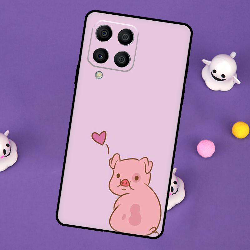 Cartoon Pig Cover For Samsung Galaxy M11 M51 M31 M33 M13 M23 M53 M15 M55 M14 M34 M54 M20 M32 M52 Case