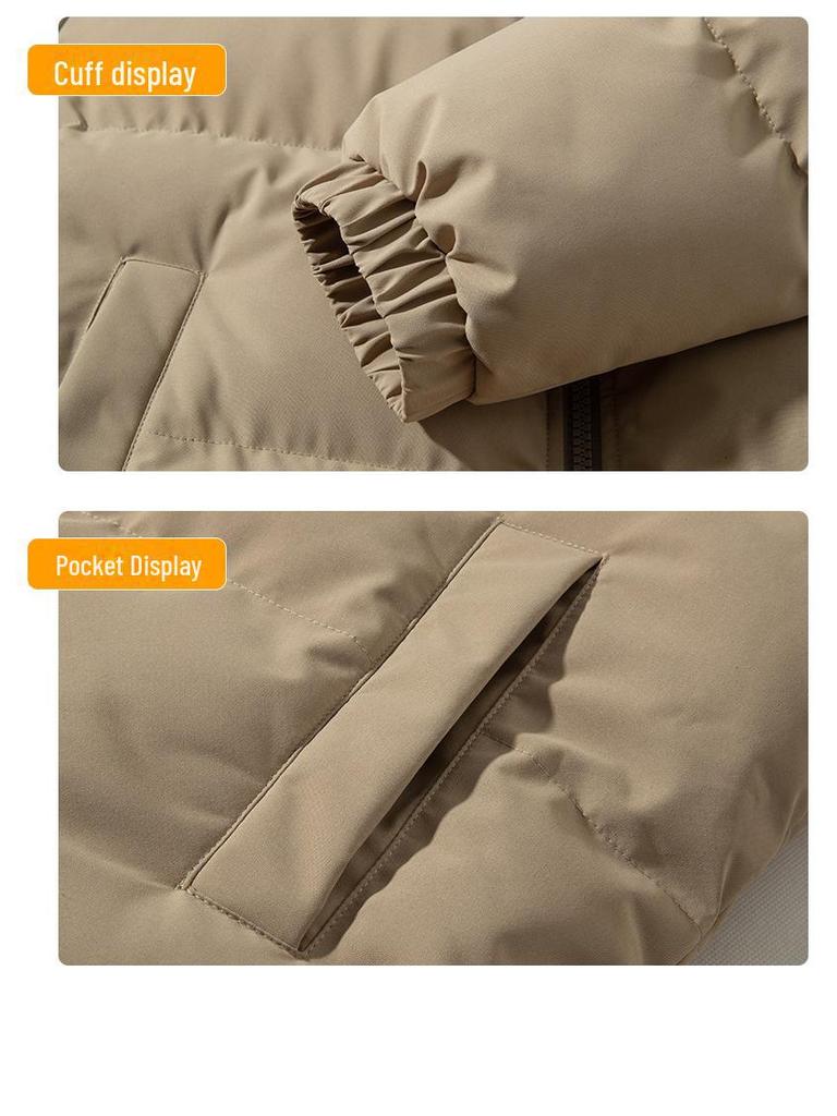 Unisex Korean-Style Winter Cotton Jackets: Fashionable, Large, Warm, Casual