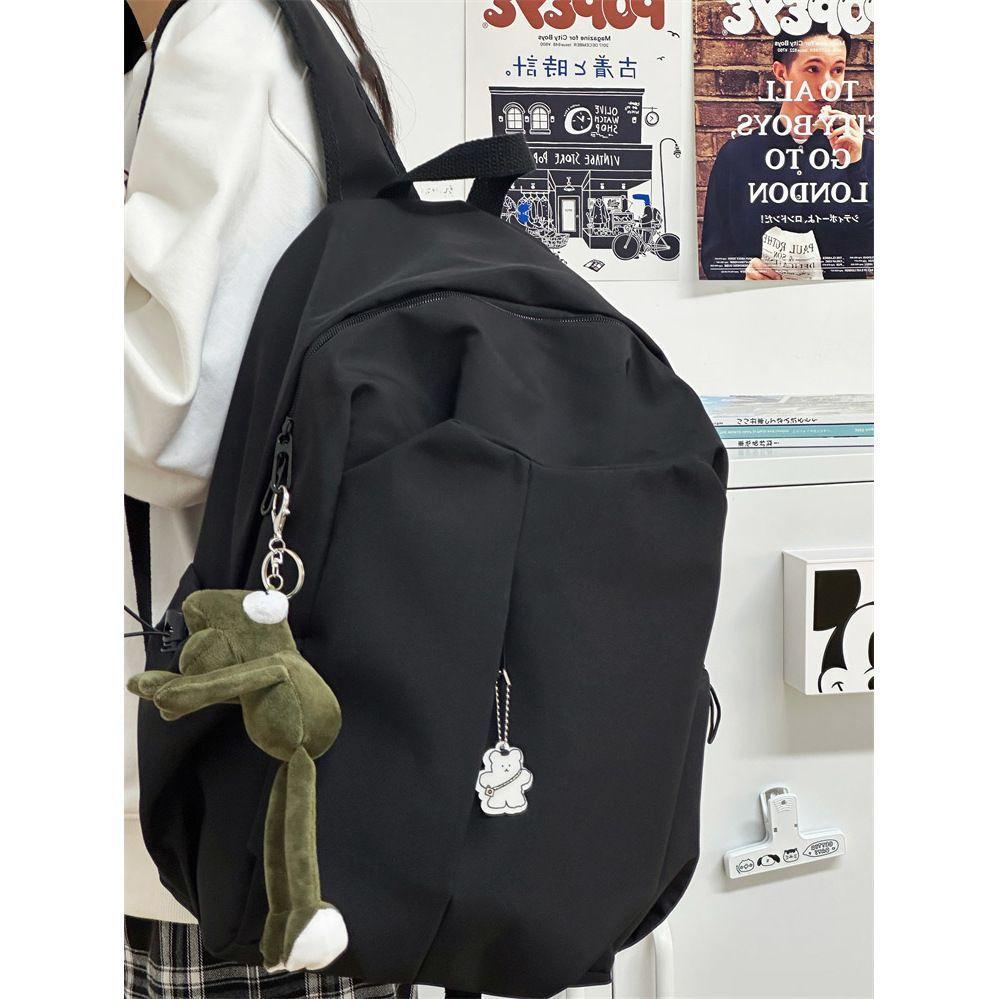 School Bag Male College Student Ins Simple Large-capacity Backpack Female Junior High School Student High School Student Travel Backpack