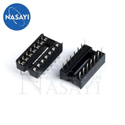 5PCS IC Socket Integrated Block In-line DIP Single-chip Microcomputer Chip Flat Foot Base Sub 14P Narrow