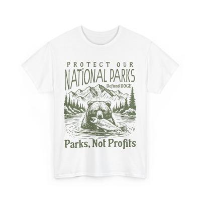 Unterstütze Nationalparks Entfinanziere DOGE Parks Nicht Profite T-Shirt