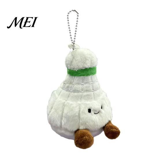 Cute Desk Accessory Badminton Plush Keychain, Shuttlecock Stuffed Toy for Bag Car Small Decor, Soft Mini Pendant, Creative Gift Fans Birthday Athletes