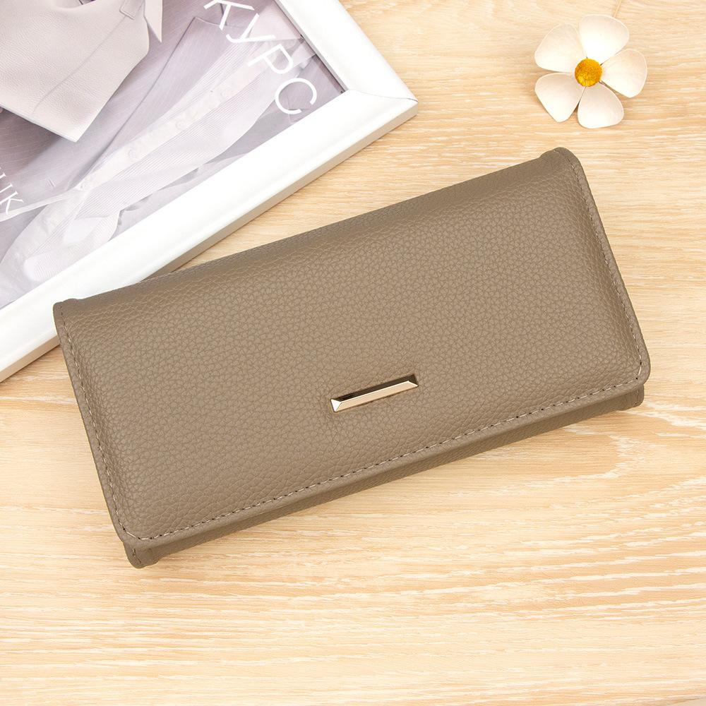 Women's Long Hand Wallet Simple Multi-function Bank Card Change Storage Bag
