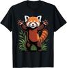 Roter Panda Pfoten Hände Hoch Kawaii Roter Panda T-Shirt