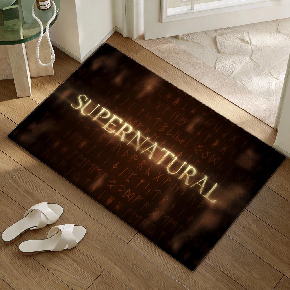 Supernatural TV Play Serie Floor Mat Soft Flannel Non-Slip Door Mat - Thickened Rug for Living Room Home Decor