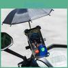 Riding Phone Holder Abs Construction 360 Degree Swivel Lockable Sunshade For Bikers