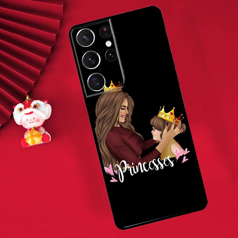 Super Dad Mom Baby Girl Twin Case For Samsung Galaxy S26 S25 S24 Ultra S21 S20 S22 S23 Ultra S10 Plus S25 FE Cover Funda