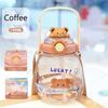 Kawaii Bear Water Bottle Large Capacity Leak Proof Straw Cup for Juice Milk Bubble Tea Kids Girls