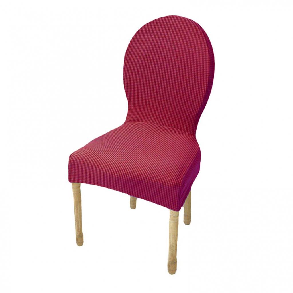 Oval dining table and chair cover with integrated cushion and backrest