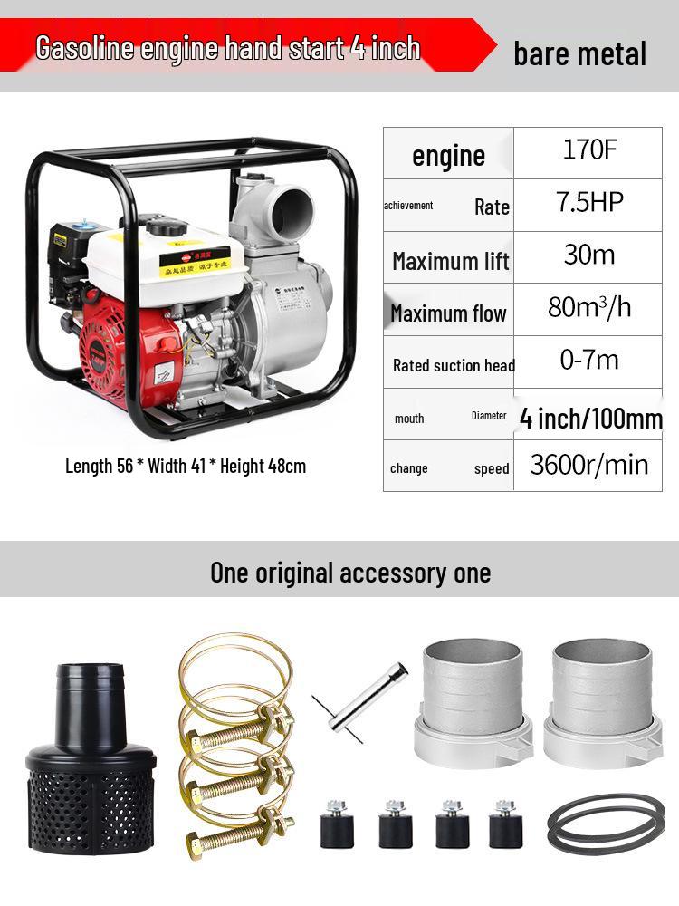 Gasoline-Powered High-Pressure Water Pump for Agriculture and Irrigation (2 inch & 3 inch)
