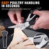 2 Pack Kitchen Scissors All Purpose Set with Magnetic Holder, Heavy Duty Kitchen Shears for Meat,Vegetable,Chicken,Fish,dismountable Cooking Scissors