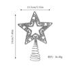 1Pcs Christmas Tree Top Decoration Sparkling 19cm Stars Xmas Party DIY Craft Supplies Home Decoration Navidad New Year 2025 Gift