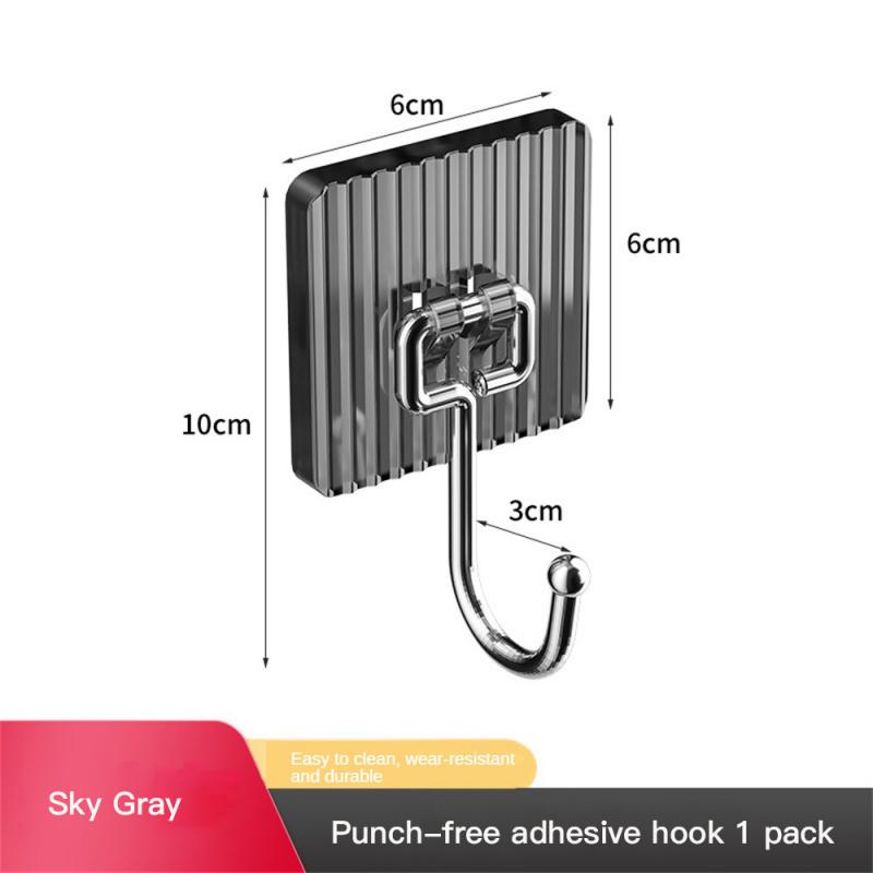 

Hook Removable Cleaning Multi-purpose Hook 1 Hook Plastic Non Punching Hook Wallet Hook Not Easy Deformation More Durable