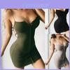 Elegant Women V-neck Bodycon Sleeveless Evening Party Cocktail Mini Dress In Gray