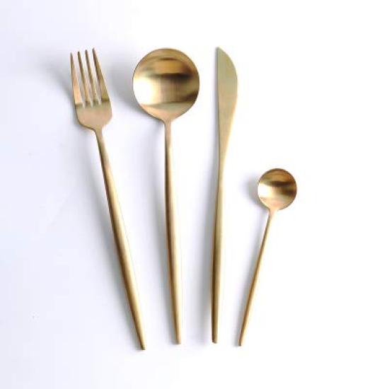 

Набор столовых приборов Minky Столовые приборы Золото Стильная посуда Нержавеющая сталь Набор столовых приборов для ужина Нож Ложка Вилка Набор Нож для стейка Столовый нож Десертная ложка Паста золотой