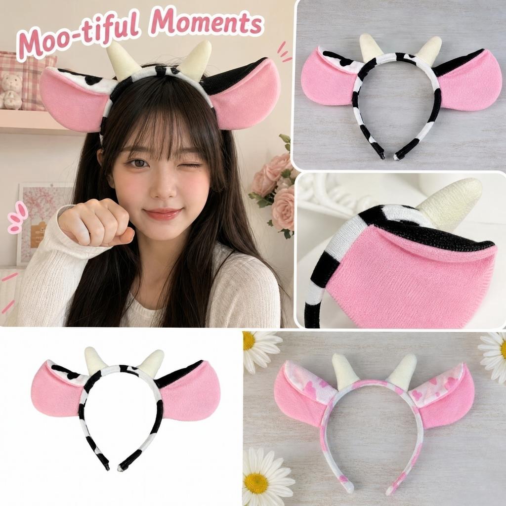 Cow Headband for Costume Role Play Party Accessory