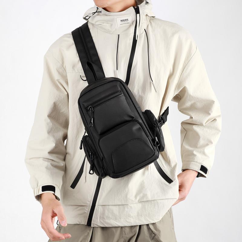 Adjustable Strap Chest Bag, Multi-functional Backpack, Sports Bag, Backpack, Zipper Anti-theft Pocket, Suitable for Daily Commut