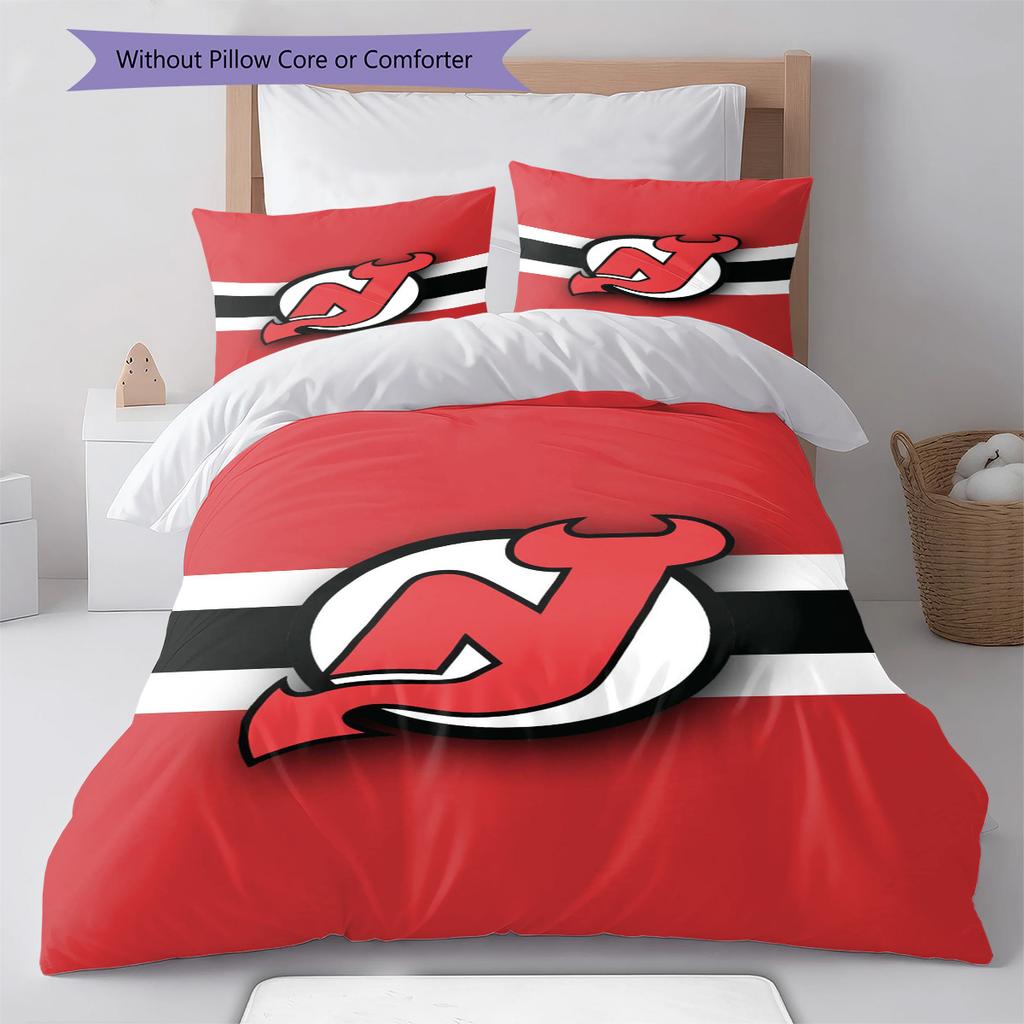 New Jersey Devil Pattern Bedding Set Quilt Cover Pillowcase Home Decor Gift (1 * duvet cover + 2 * pillowcase, without core)