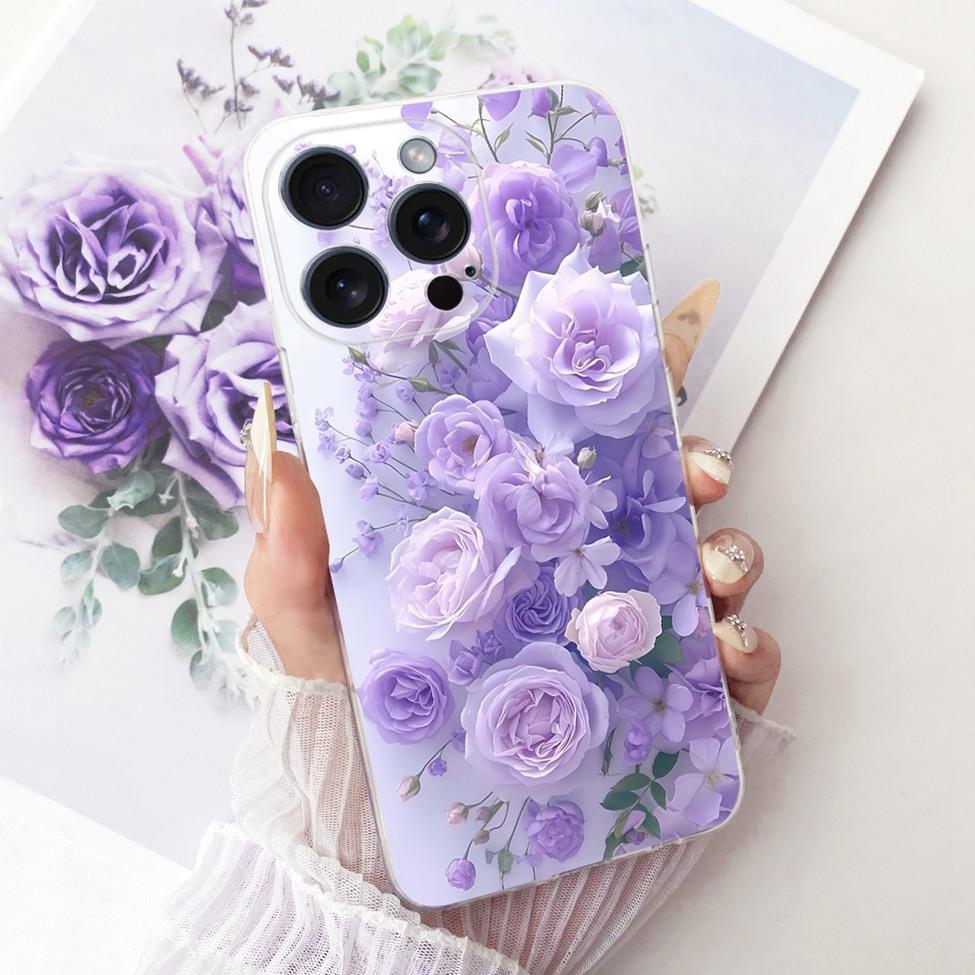 Casing For iPhone 15 Pro Max Cover Fashion Cartoon Cute Funny Painted Silicone Case A2849 A3105 A3106 A3108